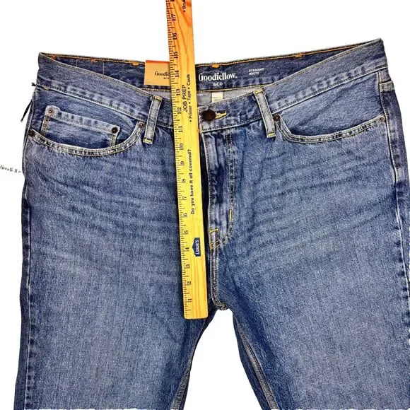 Goodfellow & Co Jeans Mens 40x32 Straight Recto Blue Denim Casual - Picture 5 of 10